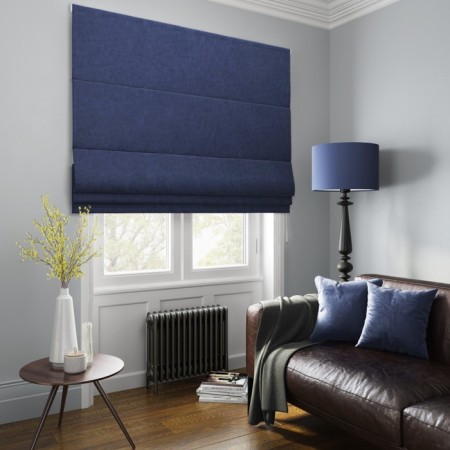 Roman curtain "Tina", size 120x175 cm, blue color