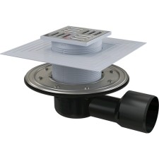 Alcaplast APV3344, 105 × 105/50/75 mm, lateral drain, dry water and wet and wet