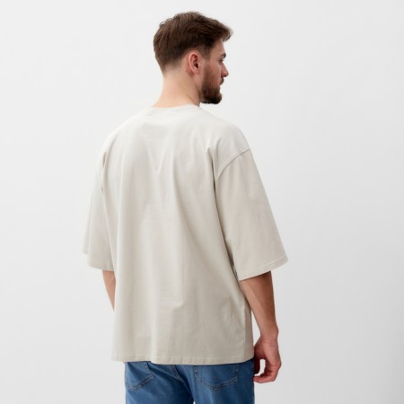 Men's T-shirt Mist Weekend, size 54, gray-beige-2