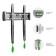 Black Black 32 "-55" Max.57kg, wall-mounted bracket
