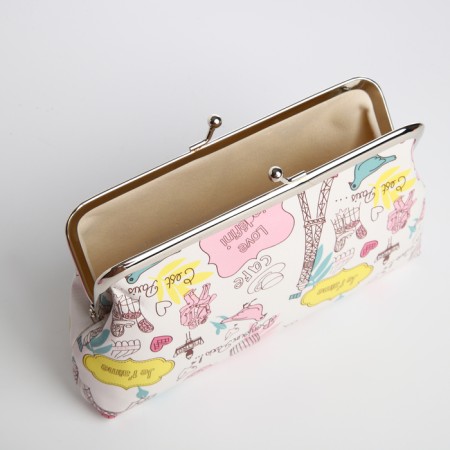 Cosmetic bag on the farmar, white color-2
