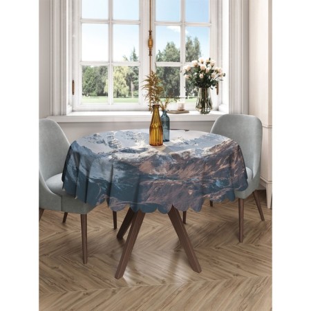 The tablecloth "Mountain Eagle", Round, Saten, D = 150 cm-2