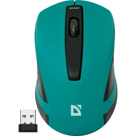 Mouse Defender MM-605, wireless, optical, 1200 dpi, 2xaaa (not in compli), green