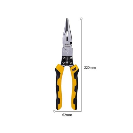 Deli pliers, elongated, multifunctional, 220 mm-1