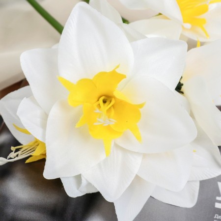 Artificial Flowers "Narcissus" 60 cm, white-1