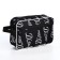 Cosmetic bag with lightning, black color