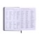 Dated diary of 2025, A6+, 176 sheets "Lyon", solid cover, pancake embossing, with liesa, block 80 g/m2, gray