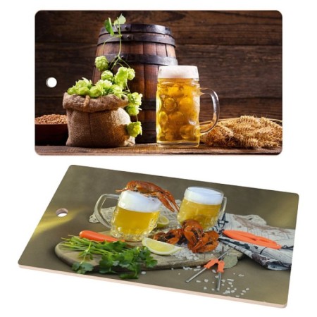 Greeting board Multida "Beer traditions", birch, size 29x17 cm