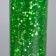 Lava-lamp "cylinder" 1x30W E14-R39 (sparkles) green 12x12x37cm