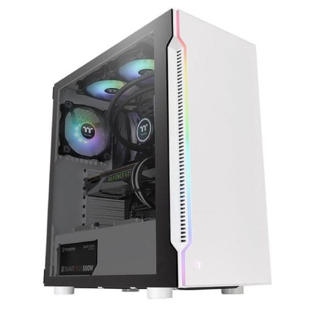 Thermaltake H200 TG Snow RGB, without PSU, ATX, MIDI-Tower, White