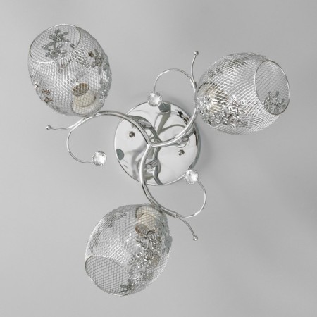 Roshel chandelier 3x60W E27 chrome 42x42x26cm.-3