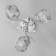 Roshel chandelier 3x60W E27 chrome 42x42x26cm.
