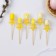 Swaps egg flower yellow, set 6 pcs.