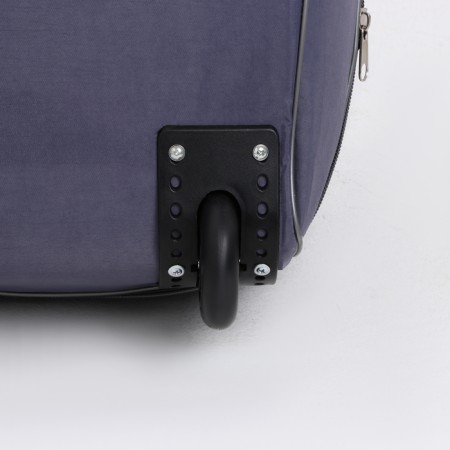 Road bag on wheels, a lightning department, with an increase, an outer pocket, the color is gray-4