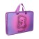Folder with A4 handles, 340 x 245 x 40 mm, plastic, handles, 3-D drawing with foil, PT-14-12 "Bear with bow"