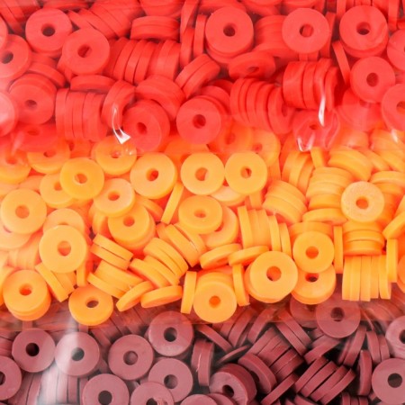 Beads for the creativity of PVC "Late Autumn" 5 colors x 10 g 0.6 cm-1