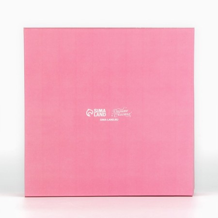 Confectionery packaging, boxing box with PVC lid, “with love”, 12 x 12 x 3 cm-4
