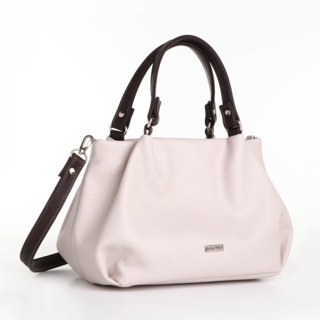Women's bag-bag with zipper, gray color-3