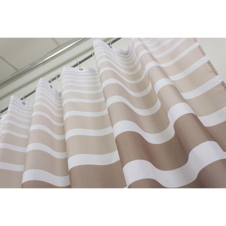 The bathroom curtain dasch, 180 × 200 cm, cascade drawing, beige-2
