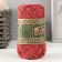 Yarn "Golden Jute fiber" 100% jute 50m/50g set 2pcs (red)
