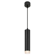 Светильник подвесной PL18 BK/CL MR16 GU10 потолочный цилиндр чёрный, прозрачный