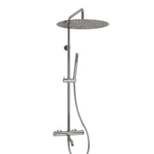 The shower system Wasserkraft A188.17.137.087.ch Thermo, tropical shower, thermostat, chrome