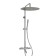 The shower system Wasserkraft A188.17.137.087.ch Thermo, tropical shower, thermostat, chrome