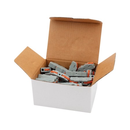 Terminal of the QMC 222-421 Project 1 pole (0.08-4 mm²), gray (50 pcs./Union) rexant-1