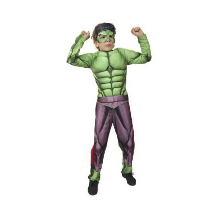 Carnival costume "Hulk" with muscles, textiles, jacket, trousers, mask, p. 34, height 140 cm-1