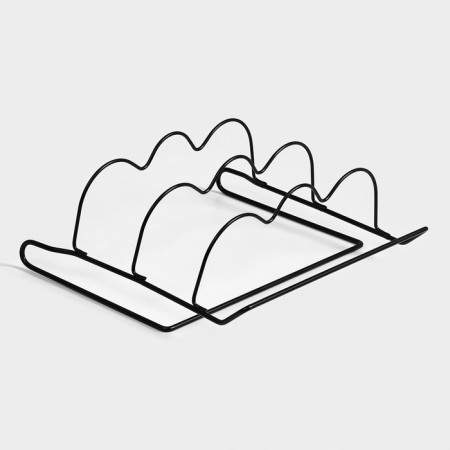 Holder for bottles of suspended share, for 3 bottles, black color-5