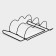 Holder for bottles of suspended share, for 3 bottles, black color