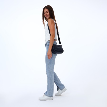 Women's bag with lightning, blue color-7