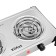 Electric tile KitFort KT-180, 2000 watts, 2 burners, gray-black