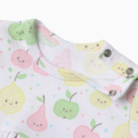 Bloom Baby Dress Fruit with DL. Sleeve, p. 62 cm, milk-1