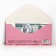 Money envelope "Congratulations", pink bow, 16.5 × 8 cm