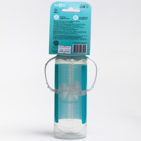 A bottle of feeding Tiffany, classic throat, 250 ml., 0 months, cylinder, with handles-7