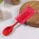Spoon Garnish shares "grenade", silicone, 28.5 × 5.5 cm, red color
