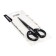 Chancellery scissors 15.5 cm office plastic handles, euro suspension