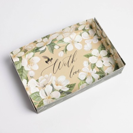 Confectionery packaging, Makarun with PVC lid, With Love, 17 x 12 x 3.5 cm-3