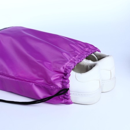 A bag for shoes on a lace, "ZFTS", a reflective strip, a lilac color-3