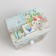 Casket Wood 3 boxes "Bouquet in the antique vase" 18.5x11.7x7.5 cm