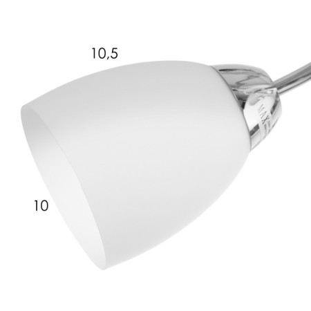 Jil chandelier 2x60W E27 chrome 54x25x22cm-4
