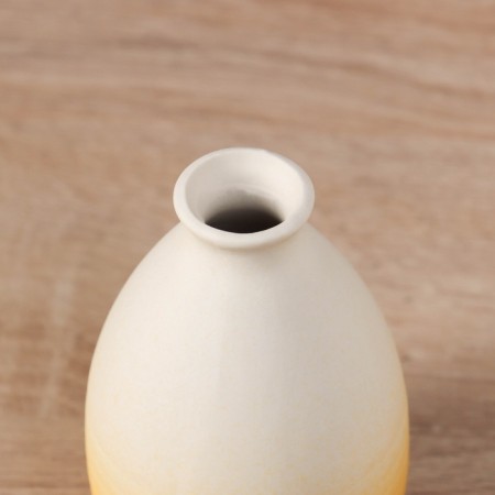 VAZ Coramics Table "Heidi" stripes, 10.5x6.5 cm, white-yellow-1