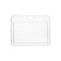 Badge horizontal, external 103 x 80 mm, internal 85x54 mm, plastic transparent