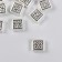 Busina for creativity Metal "Pattern of nodes" silver 1x1 cm