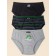Panties for boys, height 98 cm, black color, gray, 3 pcs