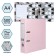 PAPKA-registrar A4 75mm Calligrata laminated, pale pink