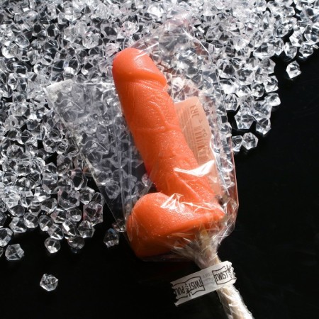Caramel on the wand "mega Mr." Orange, 120 g-1