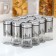 A set of containers for spices from glass "Style", 170 ml, 5.5 × 11 cm, 12 pcs