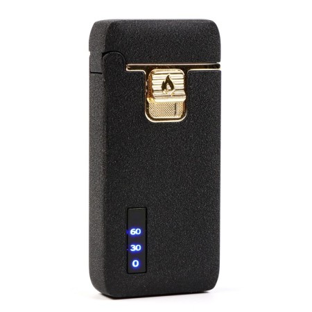 Gas, electronic, arc lighter, with a charge indicator